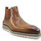 Carrucci Calfskin Boot - Cognac