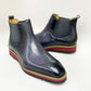 Maurice Calfskin Boot - Grey