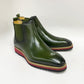Carrucci Calfskin Boot - Olive