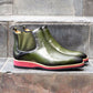 Carrucci Calfskin Boot - Olive