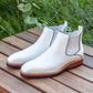 Maurice Calfskin Boot - White