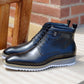 Maurice Burnished Calfskin Boot - Black
