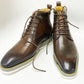 Maurice Burnished Calfskin Boot - Brown