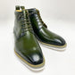 Maurice Burnished Calfskin Boot - Hunter Green