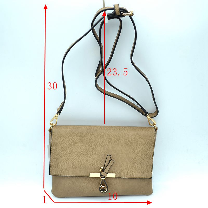 Knot Accent Flap Crossbody Bag with Adjustable Strap