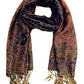 Sakkas Double Layer Jacquard Paisley Pashmina Shawl / Wrap / Stole