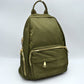 Multi-Pocket Casual Backpack with Metallic Zippers