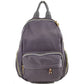 Multi-Pocket Casual Backpack with Metallic Zippers