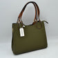 Textured Faux Leather Horseshoe Handle Women's Tote Bag