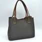 Textured Faux Leather Horseshoe Handle Women's Tote Bag