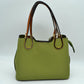 Textured Faux Leather Horseshoe Handle Women's Tote Bag