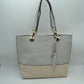 2 n1 Vegan Tote Handbag Pouch Faux Leather Tote Bag
