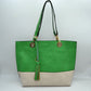 2 n1 Vegan Tote Handbag Pouch Faux Leather Tote Bag