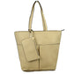 3 In 1 Large Soft Faux Leather Womens Tote Handbags