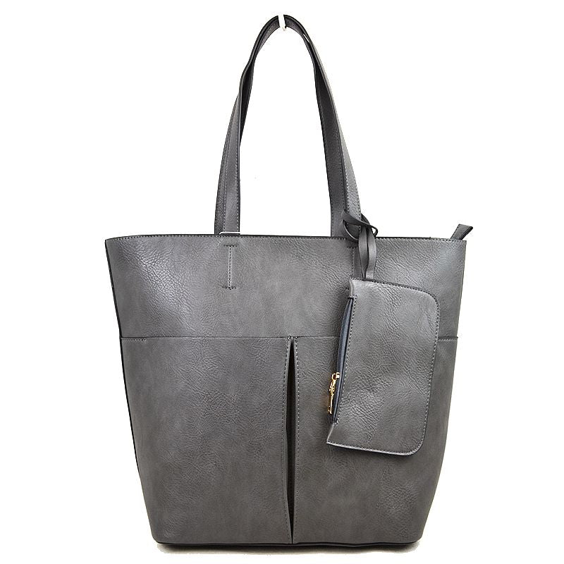 3 In 1 Large Soft Faux Leather Womens Tote Handbags