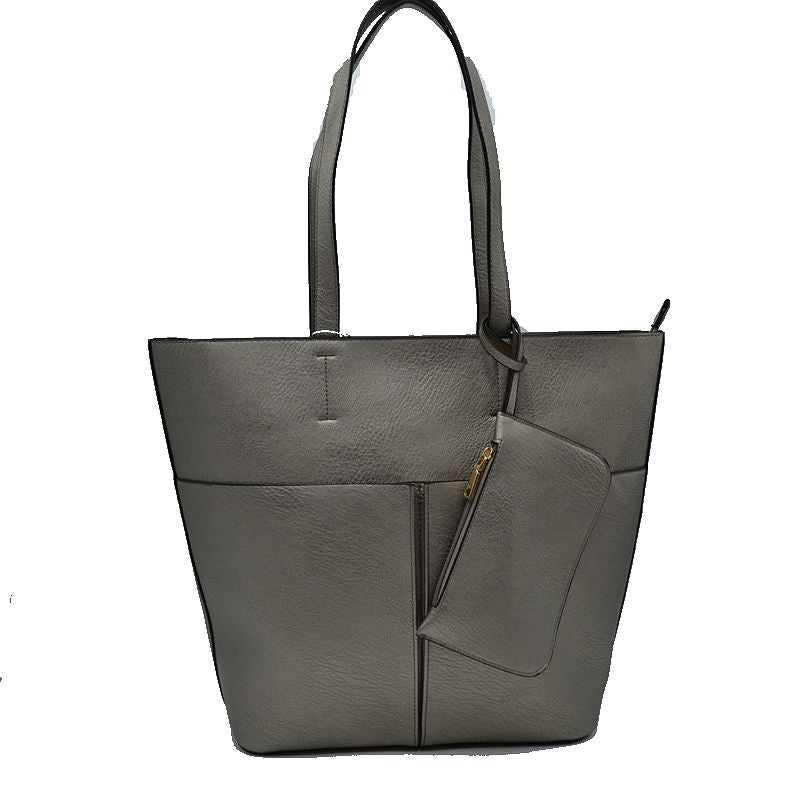 3 In 1 Large Soft Faux Leather Womens Tote Handbags