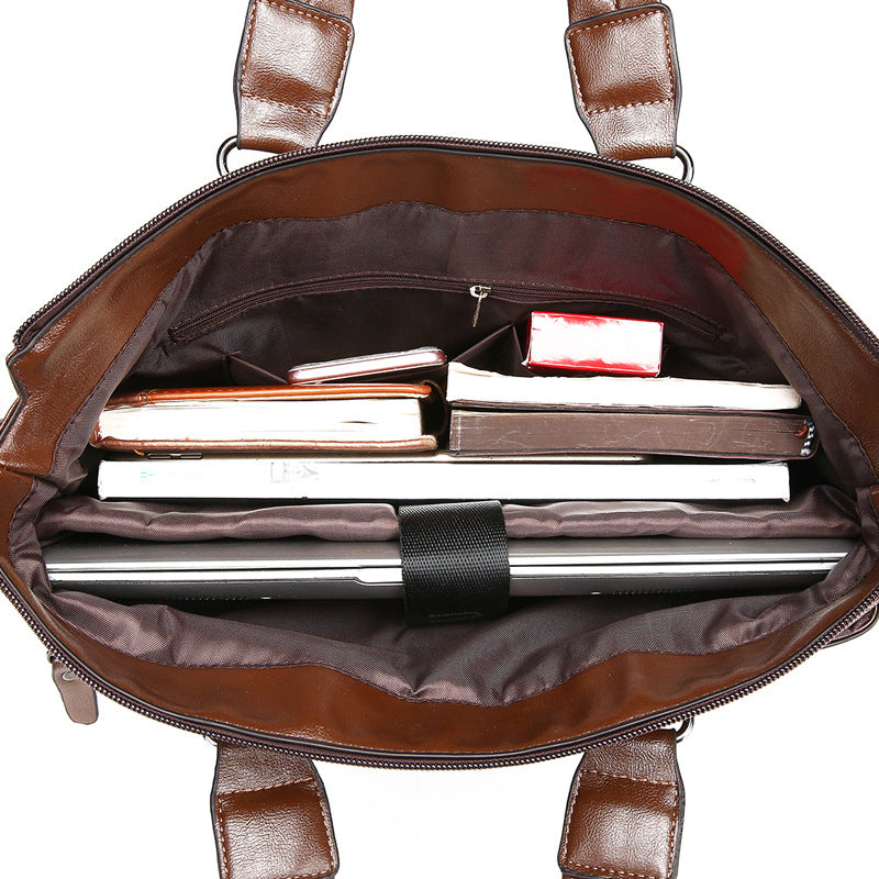 Men's Trendy Glamorous Horizontal Business Computer Men's Handbags