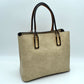 Solid Faux Leather Tote Bag Shoulder Bag