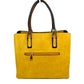 Solid Faux Leather Tote Bag Shoulder Bag