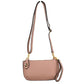 Pebbled Crossbody Clutch Bag with Removable Straps