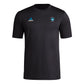 adidas Mens Short Sleeve Pre-Game T-Shirt Black/Charlotte Fc XX-Large