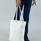 White Leather Shoulder Tote Bag