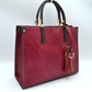 Large Shoulder Vegan Leather Tassel Handbag For Women