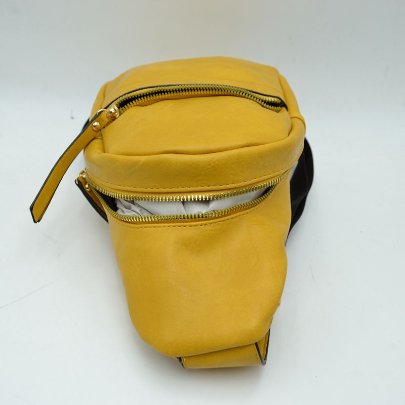 Zippered Crossbody Sling Bag with Adjustable Strap