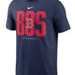 Nike Mens MLB Scoreboard T-Shirt (US Alpha Medium Regular Regular Navy Boston Red Sox)