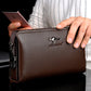 Men's Kangaroo Long Business Clutch Multifunctional Mobile Men's Handbags
