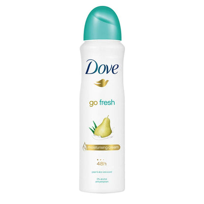 DOVE MEN + CARE Go Fresh Pear & Aloe Vera Scent Antiperspirant Spray 150ml = 5.07oz Plus one Free Pantene 1.7oz Pro-V Deep Fortifing ($7 Value) (CD-8058615376234-KIT)
