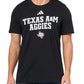 adidas Mens House T-Shirt Black/Texas A&M University