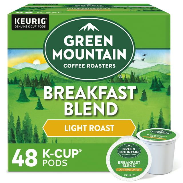 Green Mountain Coffee Roasters, Cápsulas de café K-Cup Breakfast Blend Tostado Claro, 48 unidades