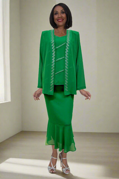 REBAJAS - Conjunto de 3 piezas Hosanna 5577 Modesto hasta el tobillo (Talla 5XL)