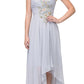 CLEARANCE - High Low Strapless A Line Ruched Bodice Prom Dress (Size 2XL)
