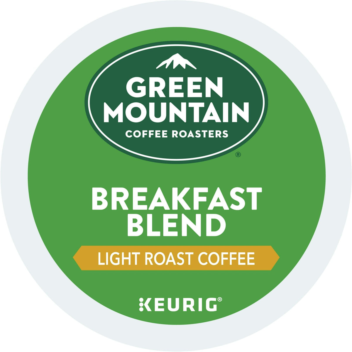 Green Mountain Coffee Breakfast Blend K-Cup Pods, Tostado Ligero, 24 unidades para cafeteras Keurig