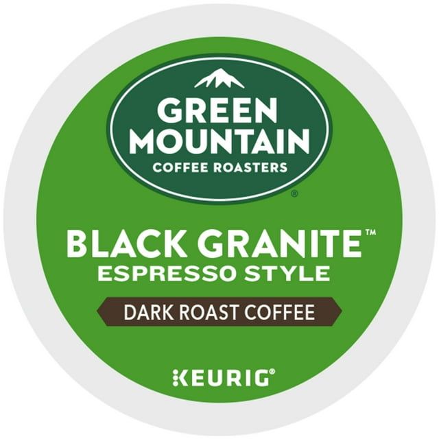 Green Mountain Coffee Roasters, Cápsulas de café K-Cup Black Granite Tostado Oscuro, 24 unidades