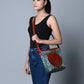 Heritage Ajrakh Leather Tote Bag