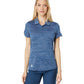 adidas Womens Standard Space Dye Polo Shirt Crew Navy/White X-Small