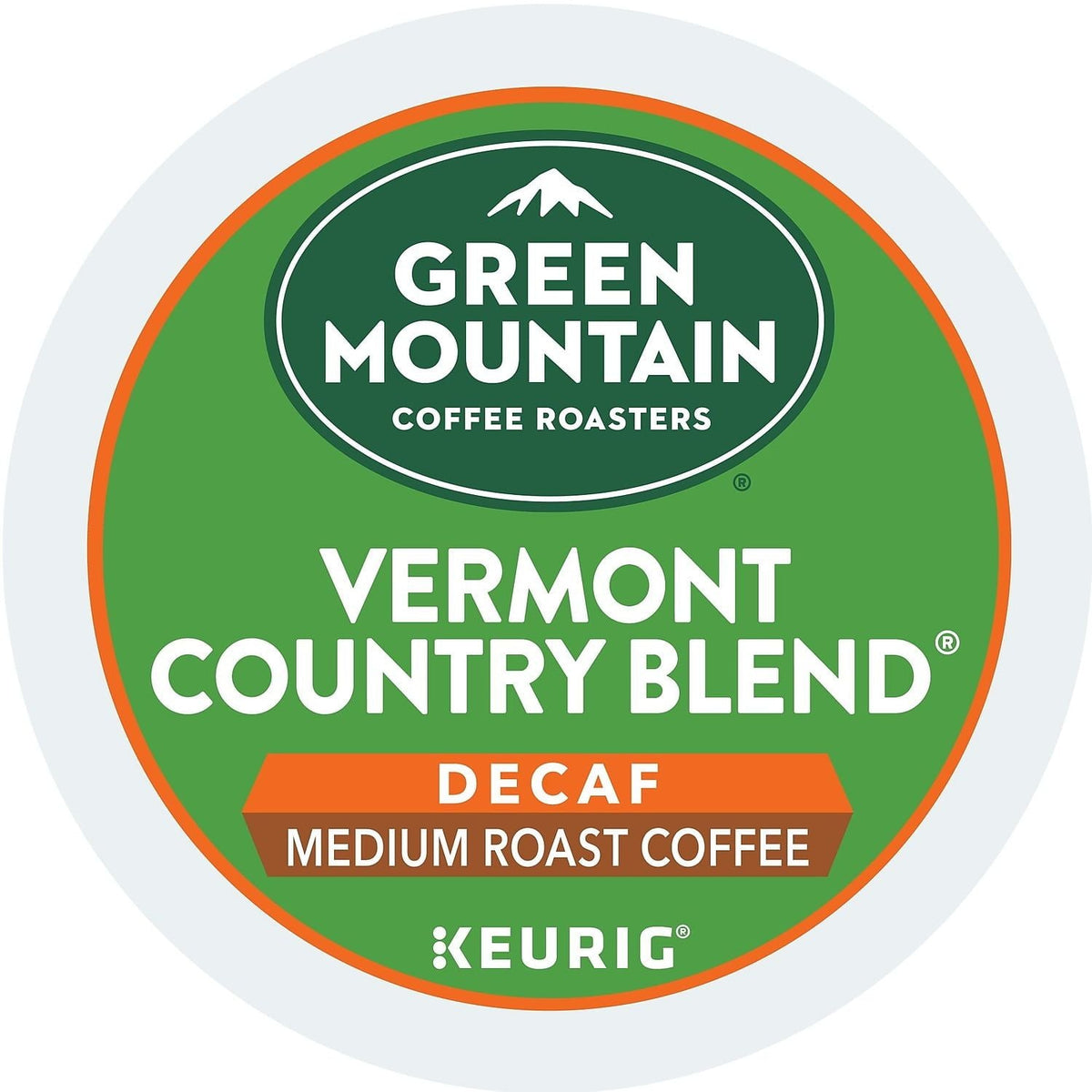 Green Mountain Coffee, K-Cups Descafeinado, Vermont Country Blend, 24 Unidades