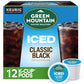 Green Mountain Coffee Roasters, Café helado K-Cup Classic Black, 12 unidades