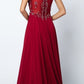 Juliet 585 A-Line Gown Cap Sleeve Empire Waist Full Length