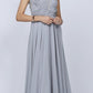 Juliet 585 A-Line Gown Cap Sleeve Empire Waist Full Length