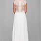 Juliet 585 A-Line Gown Cap Sleeve Empire Waist Full Length