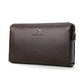 Men's Leather Business Clutch Cowhide Large Capacity Handbags