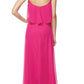 Juliet 591 Long Bridesmaid Dress Ruffled Bodice