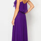 Juliet 591 Long Bridesmaid Dress Ruffled Bodice