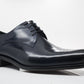 Carrucci Burnished Calfskin Oxford - Navy