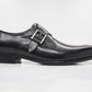 Carrucci Monkstrap Calfskin Shoes - Black