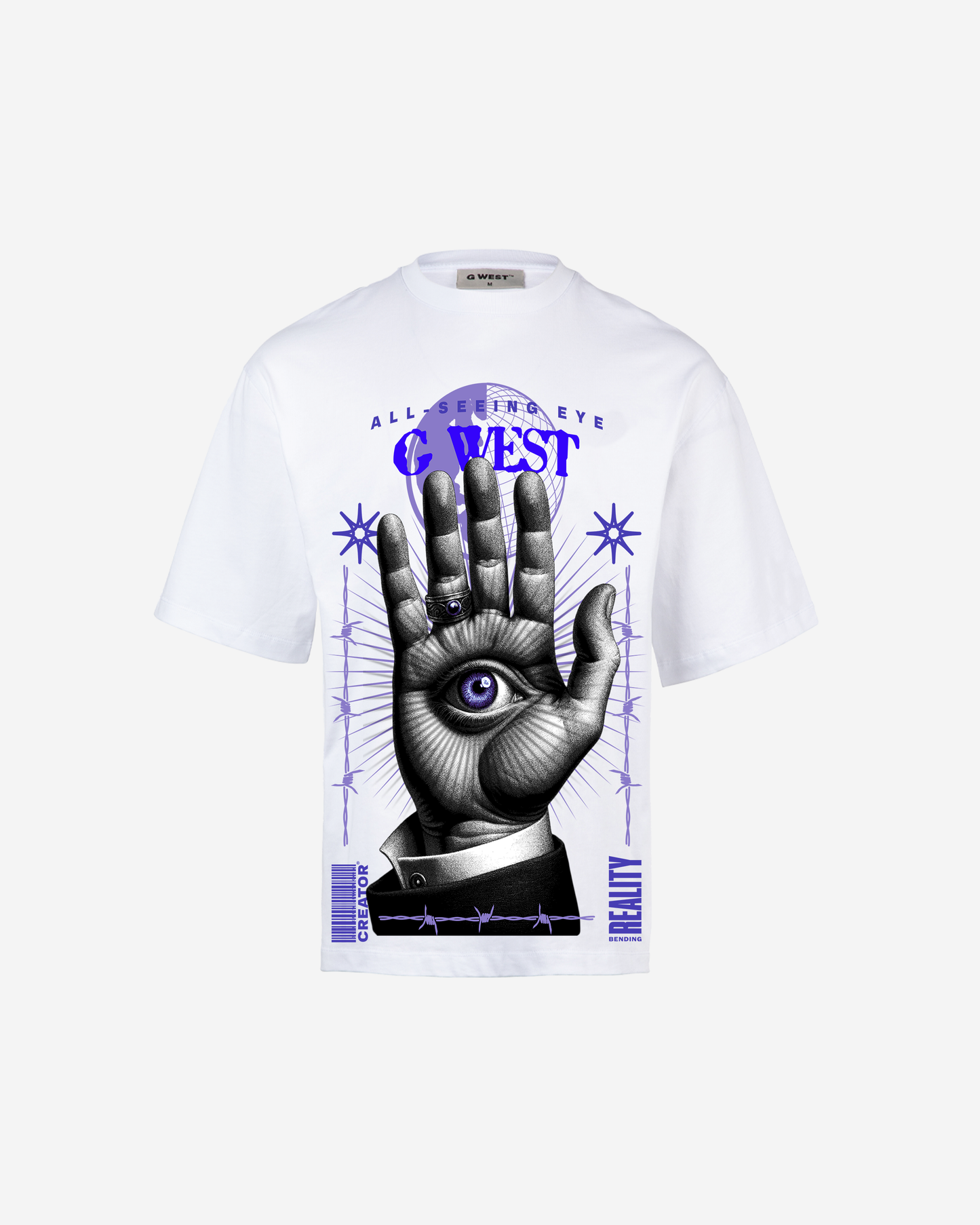 G WEST ALL SEEING EYE OVERSIZED T-Shirt Mens
